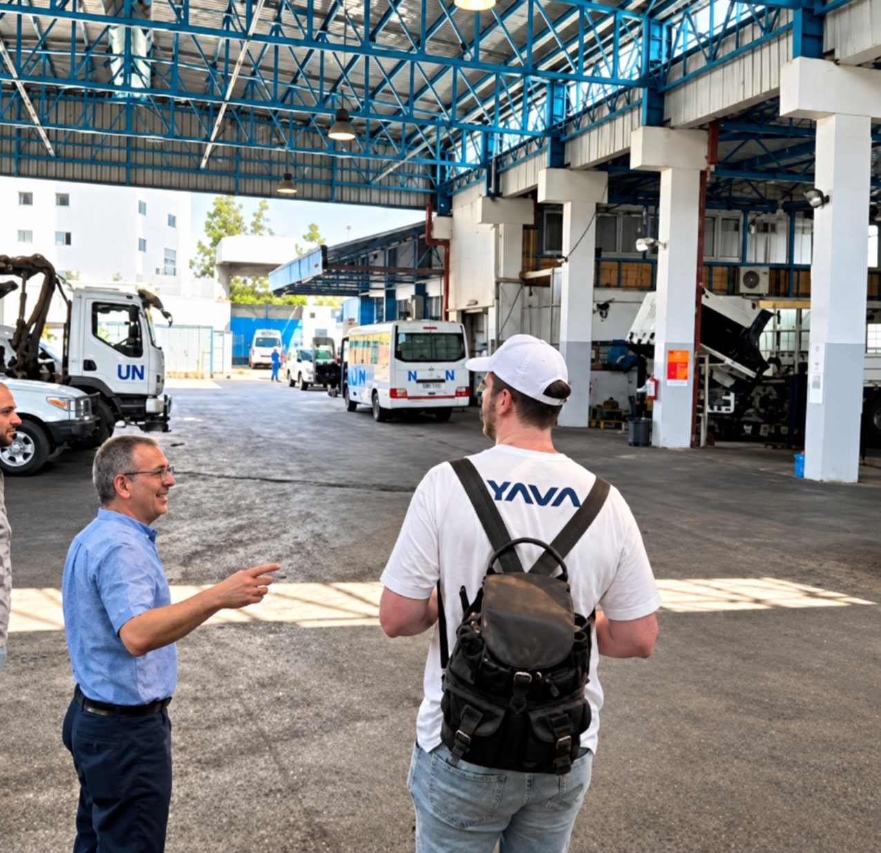 Working with the United Nations in Gaza and the West Bank.